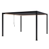 Pergola ogrodowa tarasowa aluminiowa NORDVIC Skyline LED Light 4 x 4 m Antracyt